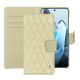 OnePlus 13 leather wallet case - Ivoire - Couture ( Pantone #d6d6c6 ) 