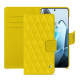 Custodia in pelle Oneplus 13 - Jaune fluo - Couture ( Pantone #c9ff57 ) 
