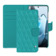 OnePlus 13 leather wallet case - Bleu fluo - Couture