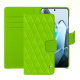 OnePlus 13 leather wallet case - Vert fluo - Couture ( Pantone #00ab5f ) 