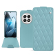 OnePlus 13 leather case - Bleu ciel - Couture ( Nappa - Pantone #abcae9 ) 