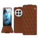 Funda de piel OnePlus 13 - Marron - Couture ( Nappa - Pantone #8B4720 ) 