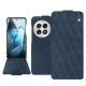 OnePlus 13 leather case - Jean vintage - Couture ( Pantone #2f414f  ) 
