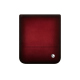 플랩이 있는 가죽 파우치 Samsung Galaxy Z Flip6 - Rouge Patine