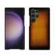 Coque cuir Samsung Galaxy S24 Ultra - Fauve Patine
