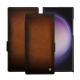 硬质真皮保护套 Samsung Galaxy S24 Ultra - Marron Patine