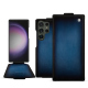 Capa em pele Samsung Galaxy S24 Ultra - Bleu Patine