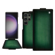 Funda de piel Samsung Galaxy S24 Ultra - Vert Patine