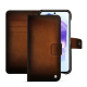 Funda de piel para cartera Samsung Galaxy A55 - Marron Patine