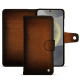 Capa de couro para carteira Samsung Galaxy S24 - Marron Patine