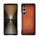Funda de piel Sony Xperia 1 VI - Orange Patine