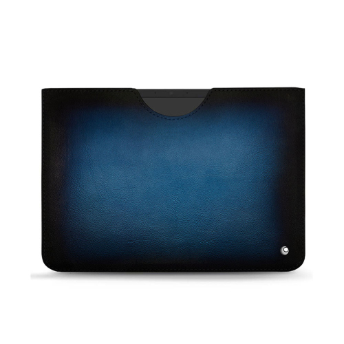 Pochette en cuir luxueuse pour Microsoft Surface Pro 8, 9, 10 et 11Bleu Patine