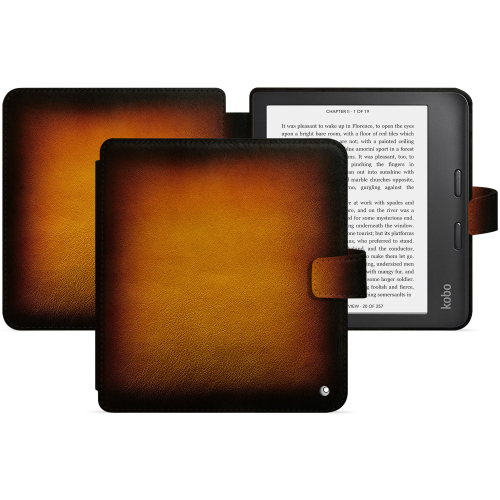 适用于 Kobo Libra Colour 的 Noreve 高级水平保护套Fauve Patine