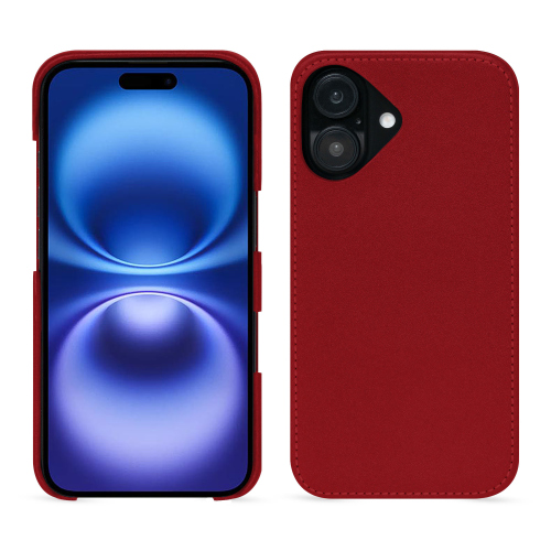 Funda premium iPhone 16 | Elegancia y exclusividadRouge ( Nappa - Pantone #d50032 ) 