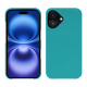 Funda de piel Apple iPhone 16 - Bleu fluo