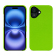 Funda de piel Apple iPhone 16 - Vert fluo ( Pantone #00ab5f ) 