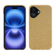 Coque cuir Apple iPhone 16 - Serpent sabbia ( Pantone #D2BA92 )