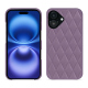 Lederschutzhülle Apple iPhone 16 - Lilas - Couture ( Nappa - Pantone #b9a3e3 ) 