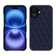 Lederschutzhülle Apple iPhone 16 - Cobalt - Couture ( Pantone #2b253f ) 