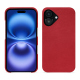 Funda de piel Apple iPhone 16 - Rouge troupelenc ( Pantone #AB191A )
