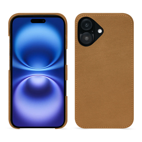 Capa premium para iPhone 16 | Elegância e exclusividadeCastan esparciate ( Pantone #824F2A )