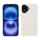 Custodia in pelle Apple iPhone 16 - Blanc escumo - Couture ( Pantone #D6D6D1 )