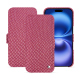 Capa em pele Apple iPhone 16 - Serpent ciclamino ( Pantone #9E4C6E ) 