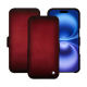 Housse cuir Apple iPhone 16 - Rouge Patine