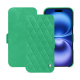 硬质真皮保护套 Apple iPhone 16 - Menthe vintage - Couture ( Pantone #37b375 ) 