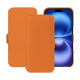 Funda de piel Apple iPhone 16 - Orange PU ( Pantone #ff9351 )