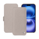 Apple iPhone 16 leather case - Taupe innocent ( Pantone #d6d2c4 ) 