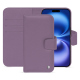 Apple iPhone 16 leather wallet case - Lilas ( Nappa - Pantone #b9a3e3 ) 
