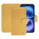 Apple iPhone 16 leather wallet case - Or Maïa ( Pantone 871C ) 