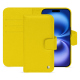 Capa de couro para carteira Apple iPhone 16 - Jaune fluo ( Pantone #c9ff57 ) 