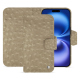 Funda de piel para cartera Apple iPhone 16 - Autruche desert ( Pantone #A39382 ) 