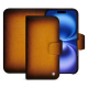 Apple iPhone 16 leather wallet case - Doré Patine