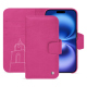 Funda de piel para cartera Apple iPhone 16 - Rose BB ( Pantone #DB599F )