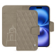 Capa de couro para carteira Apple iPhone 16 - Darboun sabla - Couture ( Pantone #BCB1A1 )