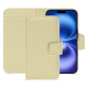 Capa de couro para carteira Apple iPhone 16 - Beige PU ( Pantone #ceb888 ) 