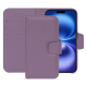Étui portefeuille cuir Apple iPhone 16 - Lilas PU ( Pantone #b9a3e3 )