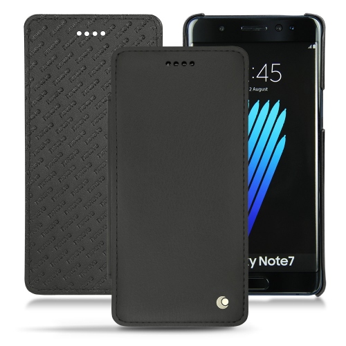 レザーケース Samsung Galaxy Note 7 - Noir ( Nappa - Black ) 
