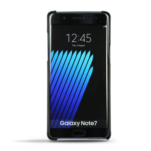 가죽 커버 Samsung Galaxy Note 7 - Noir ( Nappa - Black ) 