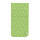 レザーケース Apple iPhone 16 Plus - Vert olive - Couture ( Nappa - Pantone #a7c58e ) 