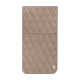 Apple iPhone 16 Plus leather pouch - Taupe vintage - Couture ( Pantone #591d16 ) 