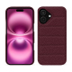 Coque matelassée Apple iPhone 16 Plus - Lie de vin ( Pantone #412234 ) 