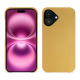 Apple iPhone 16 Plus leather cover - Or Maïa ( Pantone 871C ) 