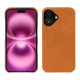 Coque cuir Apple iPhone 16 Plus - Mandarine vintage ( Pantone #d47231 ) 