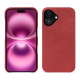 Capa em pele Apple iPhone 16 Plus - Cerise vintage ( Pantone #a6302e ) 