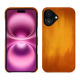 Apple iPhone 16 Plus leather cover - Orange Patine