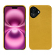 Funda de piel Apple iPhone 16 Plus - Jaune soulèu ( Pantone #F3B934 )